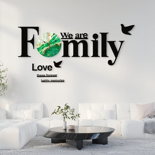 High quality wooden wall clock | Family Shaped wall clock | Family shaped wooden wall clock