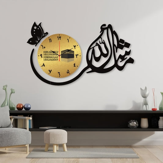 Wall Clock Wooden Watch DIY Design Decoration For Home Decor Living Room And Offices And For Gifts.